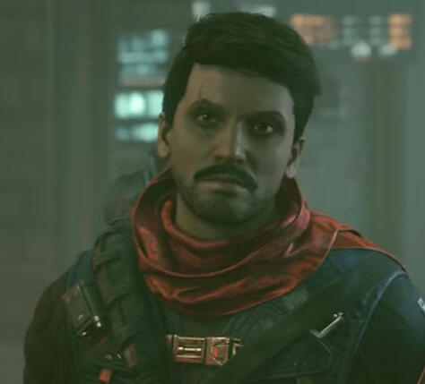 Delgado, Starfield NPC with interactions with Jett